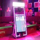 65in Magic Mirror Photo Booth 43in Screen For Parties With Wheels Flight Case