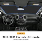 Car Windshield Sun Shade For Chevy 2019-2025 Silverado 1500   For Gmc 2019 