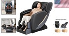 2025 Full Body Zero Gravity Massage Chair With Bluetooth   Heating - Black gray