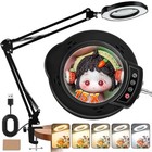 15x Magnifying Glass With Light And Clamp  Lighted Magnifying Glass Style B