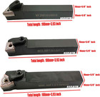 3pcs 5 8  Metal Lathe Excircle Indexable Carbide Turning Tool Holder Bit Set Mtj