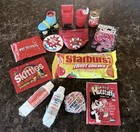 Vintage Red Theme Candy Bubble Gum Lot - Cosmic Candy  Hotstuff  Skittles  Crazy