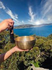 13 5 Cm Hand-beaten Bronze Singing Bowl     Deep  Resonant Sound With Rich Overton