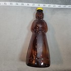 Vintage Mrs Butterworth Amber Glass Syrup Bottle 10in Tall  70 Cent Metal Cap