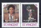 Michael Jackson - St Vincent  1985 8v  Mnh Pairs Singer Music Entertainment