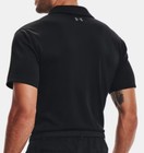 Men   s Under Armour Tech Polo Performance Golf Shirt Black 2xl Xxl New With Tags