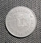Missouri Sales Tax Receipt - Token - Coin - Collectible 