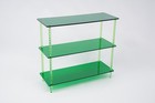 Green Acrylic Storage Rack 72 7  30  80cm  3-tier Sofa Side Table For Entryway