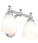 Hampton Bay Solomone 13 4 In  2-light Polished Chrome Bathroom Vanity Light