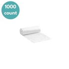 Hdpe Natural Star Seal Trash Can Liners 6 Micron 24 x24  1000 Pcs