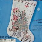 Bucilla 63731 Santa   Woodland Friends Stocking Colorpoint Kit Paintstitching