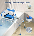 Bluelog Sliding Shower Chair 360 Swivel Transfer Bench 330lb Upgrade