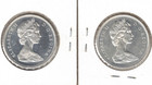 1967 1965 Canadian Silver Uncirculated Qeii 2 X Fifty Cent Coins 