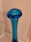 Vintage Fenton Glass Cobalt Blue Hobnail Swung Bud Vase 9 1 2 