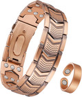 Magnetic Copper Bracelet For Men 99 99  Pure Adjustable Jewelry Box Gift Set