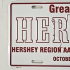 1998 Hershey Region Aaca Fall Meet License Plate Pennsylvania Booster Tag