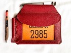 Vintage 1976 Luzerne Co Hunting License Faux Leather Backtag W pencil  20-hu