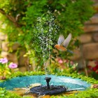 Solar Fountain Bird Bath Submersible Water Pump Power Floating Pond Garden Pool