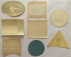 Original Vintage Luggage Labels United Kingdom - Britain - Hotels - 8pcs