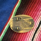Marlboro Vintage Western Longhorn Star Logo Gold Metal Belt Buckle 1 5in 1987