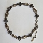 Rare Vintage Navajo Southwestern 925 Sterling Silver Beads Bracelet 8 5    - 9 5 