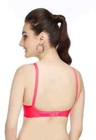 Classic Hot Pink Retro Round Stitch Bullet Bra   100  Cotton  Custom Fit Available