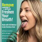 Stainless Steel Tongue Scraper  pack Of 2   Fight Bad Breath  Medical Grade 100 