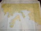 Vintage 1976 St Thomas Harbor Soundings Map  37 1 2  X 28 