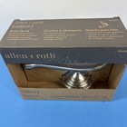 Allen   Roth Jordon Double Robe Hook Brushed Nickel Towel Hook 1014582