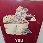 Bh Rare Early 1900 s You Auto Kiss Me In An Auto Felt Pennant Automobilia