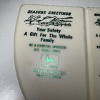 Vintage John Deere Tractor Waterloo Works Seasons Greeting Promotional Scrapers