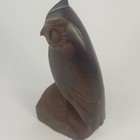 Carved Wooden Owl Sculpture Rustic Folk Art Style Decor Approx  5  Tall