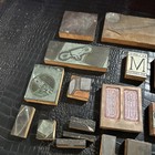 Vintage Antique Lot Letterpress Letters Symbols Wood Type Printers Block  nbs Kk