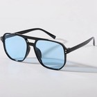 Retro Aviator Sunglasses Yellow Lens Pilot Glasses Vintage Unisex Shades