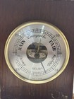 Vintage Selsi Wooden Weather Station Barometer Made In Japan Decorative Mantel  