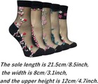 Women Sheer Mesh Socks 5 Pairs Vintage Sheer Summer Transparent Ankle Socks Cool