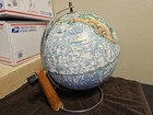 Vintage Nystrom Globe 12 Inch Pictorial Relief Globe See Photos