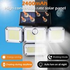 333 Led Solar Light Outdoor Motion Sensor Security Garden Wall Lamp 3 Modes Ip65