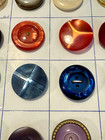 42 Fun Vintage Colorful Plastic Buttons On Collector s Card Large 1    Size