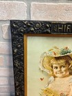 Original 1890s Hires Root Beer Victorian Framed Litho Advertising Sign Antique