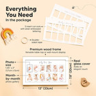 My First Year Photo Frame 12 Months Baby Picture Frame For Newborn Girl boy-baby