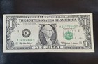  1 Dollar Bill Misaligned Print insufficient Ink Error Bank Note Series  1999   