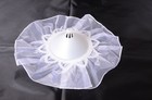 Wilton Organza Floral Bouquet Collar  6-pack  White