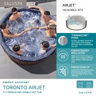 Bestway Saluspa Toronto 5-7 Person Energy-efficient Airjet Hot Tub  App  Brown