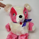 Vintage 1950s 60s Carnival Prize 20  Teddy Bear Googly Eyes Pink Stuffed Animal