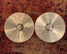 Paiste Formula 602 Vintage 1960   s Original  14 Hi Hat Cymbals Set Pair Niice 