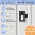 Anti-theft Video Doorbell Mount   No Drill Ring Doorbell Holder For Apartment Ho