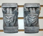 Notre-dam Gargoyle Bracket Pair Mythical Statue Medieval Sculpture Pair