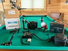 Complete Set-up Underwater Scuba Camera   Housing Sony Rx100 Iv Camera W  Strobe