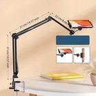 Tablet Phone Holder For Bed Desk 360   Rotation Long Arm Mount Fit 4-10 9  Ipad